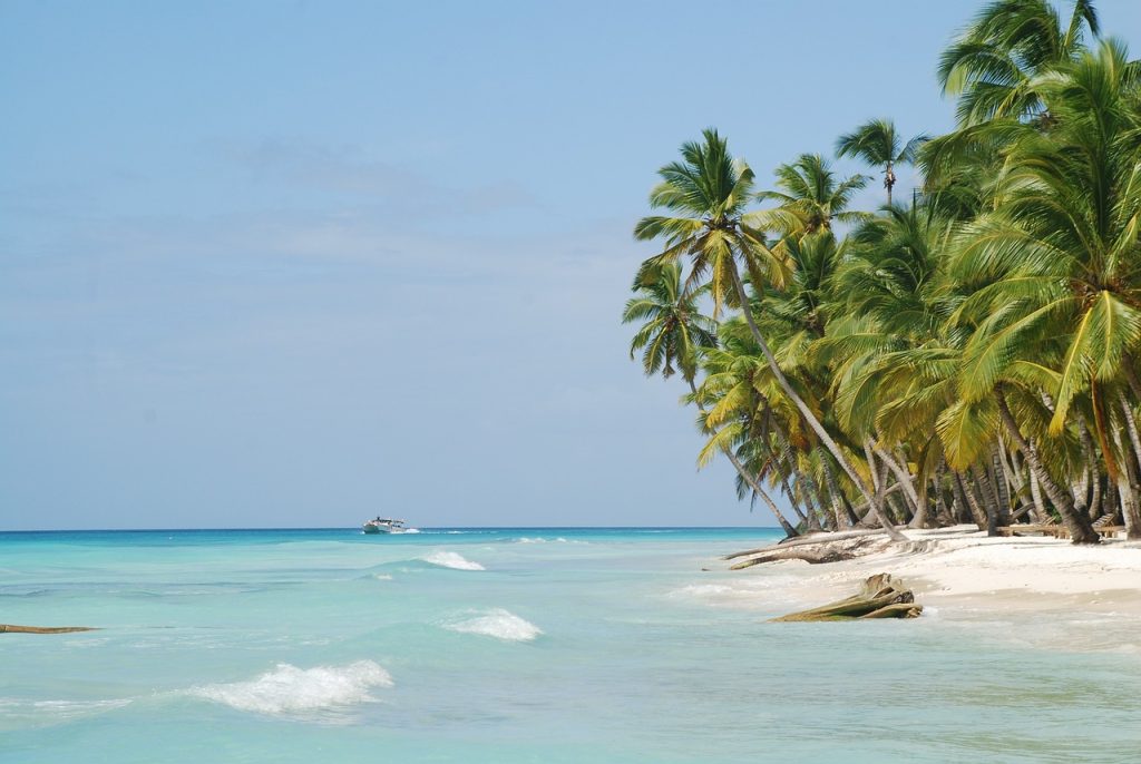 isola di saona in catamarano, spiaggia, punto di rotta