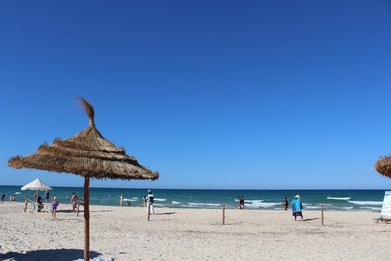 spiagge tunisia, spiaggia, punto di rotta