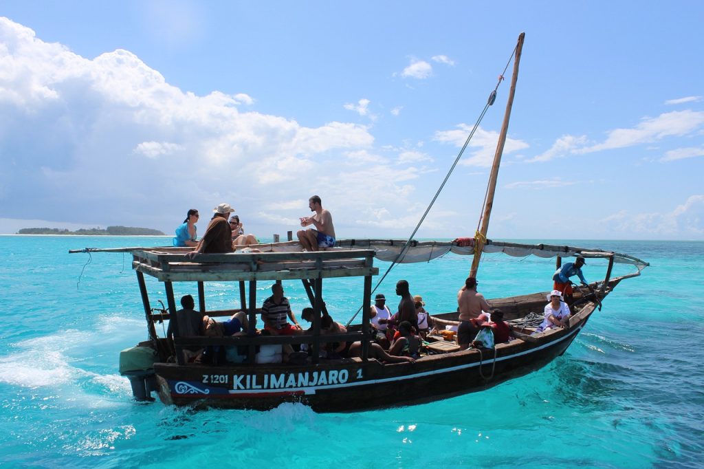 escursioni zanzibar, barca, punto di rotta
