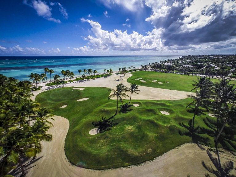 campi da golf a punta cana repubblica dominicana, campo, punto di rotta