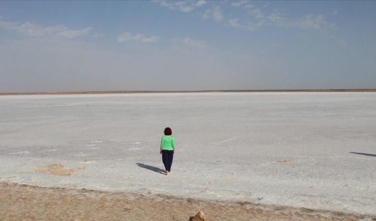 escursione nel sud della tunisia, lago salato, punto di rotta