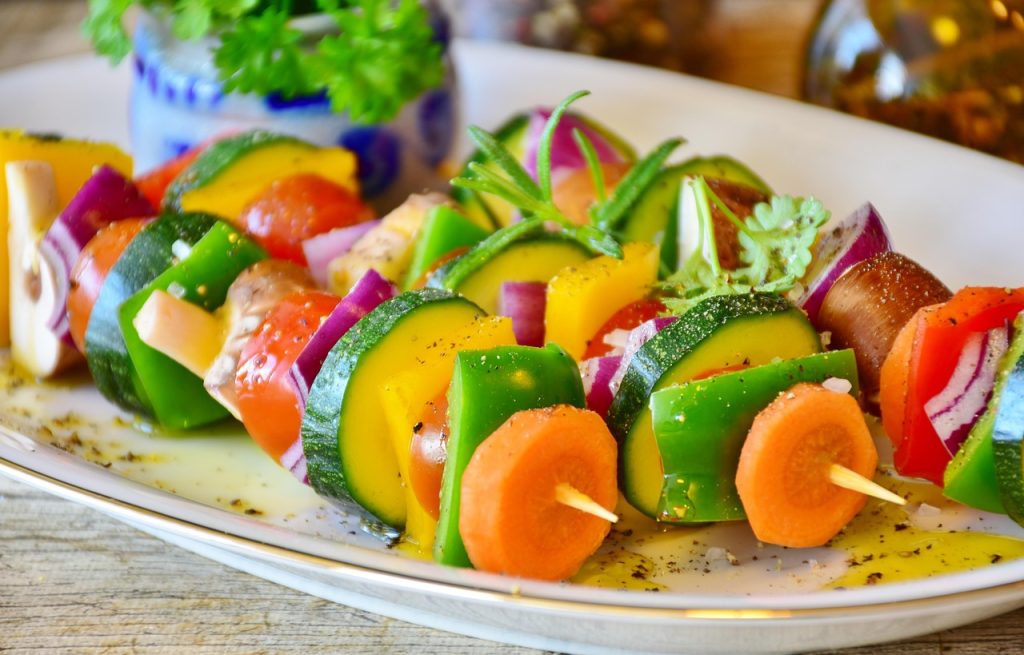 vacanza benessere, spiedino vegetariano, punto di rotta