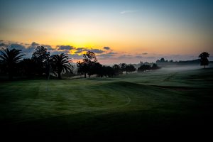 campo da golf djerba, green al tramonto, punto di rotta