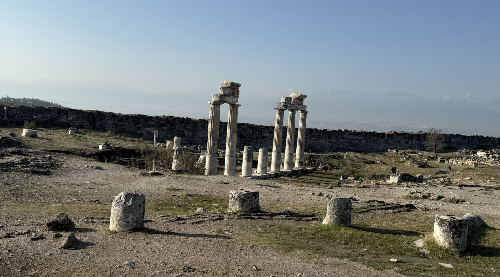 pamukkale turchia, hierapolis, punto di rotta