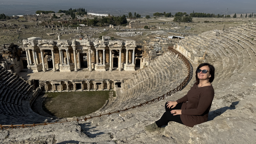 pamukkale turchia, teatro, punto di rotta