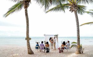matrimonio ai caraibi, gazebo in spiaggia, punto di rotta